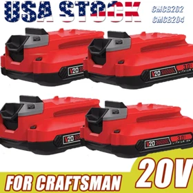 1-4 FOR Craftsman V20 20Volt MAX Li-Ion Battery 3000mAH CMCB201 CMCD700C CMCB209