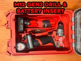 PACKOUT Insert for Milwaukee M12 Gen 3 Drill (3403-20 / 3403-22)