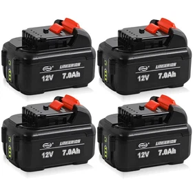 1~4Pack 12V Max 7.0AH Lithium Battery For DeWalt DCB120 DCD710 DCF813 DCB127-2