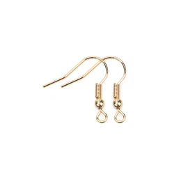 50Pcs Never Fade PVD Stainless Steel Earrings Hooks Clasp Bulk anti Allergy Earr
