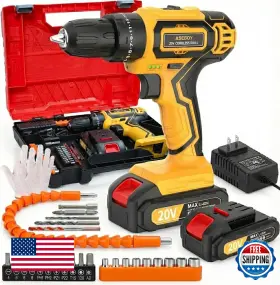 B0D818GFXX ASEBOY Cordless Electric Drill Keyless Chuck