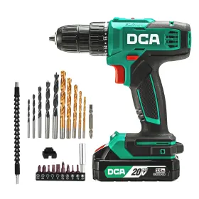 B00ZEJ1AE2 DCA Cordless Drill Set Torque Keyless Battery
