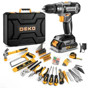 B0CJ2SB7NT DEKOPRO Cordless Power Drill Tool Set Battery Kit