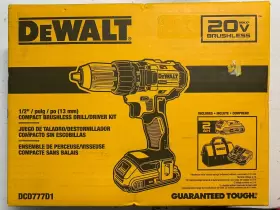 DCD777D1 DEWALT Brushless Drill Driver Battery Bag Kit #2