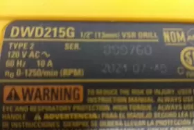 DWD215G DEWALT Chuck Rpm Drill #2