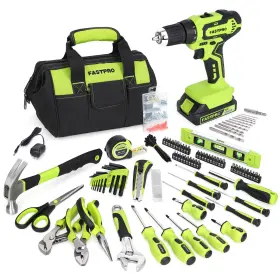 B09MRVL3QW FASTPRO Cordless Ion Drill Driver Tool Set Kit