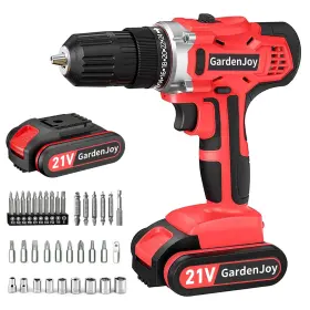 B0FJLYQX95 GARDENJOY Cordless Drill Set Electric Battery Led