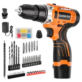 B0FJM87VL1 GARDENJOY Drill Set Batteries Charger Cont