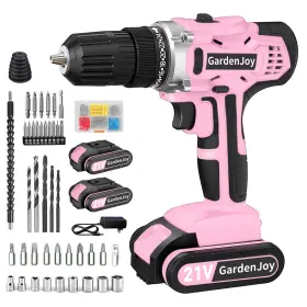 B0FJM8XKYB GARDENJOY Cordless Drill Set Batteries Charger