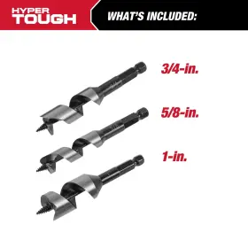 42965 HYPER TOUGH Auger Bit Set #2