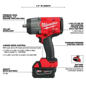 2967-21B8F MILWAUKEE Fuel Impact Wrench Forge Battery Kit #3