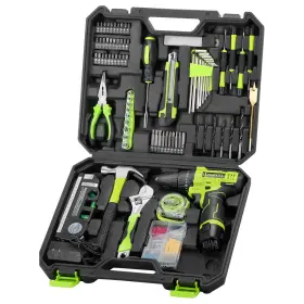 B0FJXV7Q3S POWKITS Cordless Drill Tool Set Battery Charger