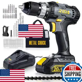 B08K8MXNMG RIDA Cordless Drill Chuck Torque Ion Battery