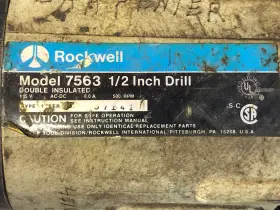 7563 ROCKWELL Double Insulated Drill #2
