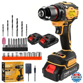 B0DGTJCSSN TOOLS 007 Cordless Power Drill Driver Set Speeds