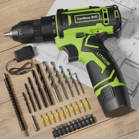 B0DBQK5J1M VIWKO Cordless Drill Set Keyless Chuck Power Driv
