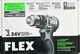 FLEX FX1131 24V 1/2" 2-Speed Compact Cordless Drill Driver (TOOL ONLY)