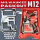 Milwaukee Packout M12 Drill & Impact Insert Gen 3 Fits 3403-20 34 3404-20 3453