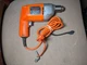 TESTED Vintage BLACK & DECKER 3/8" Drill 7190 w/ Key Corded Electric Drill 3 amp