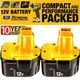 2PACK for DEWALT 12V 3.6Ah XRP Battery DC9071 DW9071 DW9072 DW953 DW965 DW972