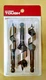 Stubby Auger Bit Set New 3 Pc Hyper Tough #42965 5/8" 3/4" 1" Heavy Duty Steel