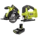 Ryobi One 18V Cordless 2 Tool Combo Kit with Circular Saw Jig Saw