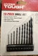 Hyper Tough 10-Piece DRILL BIT SET for METAL WOOD PLASTIC High-Speed Steel HQ
