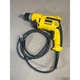 DeWalt DWD110 3/8 Inch VSR Corded Pistol Grip Drill 8A 0-2500 RPM Yellow Black