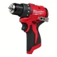 Milwaukee Electric - M12 SUBCOMPACT BRUSHLESS 3/8 Drill/Driver,12V Black/Red 