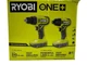 Ryobi One+ 18V 1/2 in Drill Driver 1/4 in Impact 2 Batteries PCL1200K2 (OB)