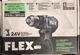 FLEX FX1131-1A 24V 1/2" 2-speed Compact Drill Driver Kit Battery 2.5 Charger NIB