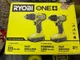 Ryobi ONE+ 18V Drill/Driver 2-Tool Combo Kit - PCL1200K2