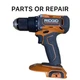 RIDGID R860010, 18V Cordless 1/2" Drill / Driver (Tool Only) BROKEN