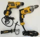 DEWALT DWD210G Drill/Driver &  DWD110 8 Amp Variable Speed Drill *FOR PARTS*