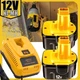 2PACK 12V 3.6AH Battery /Charger for DEWALT DC9071 DW9071 DW9072 DW953 DW965