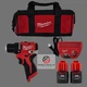 Milwaukee M12 3/8" Subcompact Drill Driver 3401-20 2x Batteries Charger Bag Kit