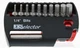 Wiha 79446 11 Piece Hex XSelector and Magnetic Bit Holder Set - 1/16" - 1/4"