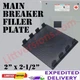 SIEMENS ECMBF125 100 and 125A Main Breaker Replacement Filler Plate, Black