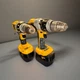 Dewalt DCD950 & DC725 18V XRP Drill Driver Hammer w Battery Charger &Bag Cordles