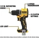 DEWALT DCD794 20V Brushless Cordless Drill/Driver 1/2" Keyless Compact