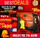 HILTI TE 70 AVR COMBIHAMMER, BRAND NEW, FREE DRILL BITS & MORE, FAST SHIPPING