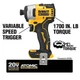 Dewalt DCF809 ATOMIC 20V MAX Cordless Brushless Compact 1/4 in. Impact Driver