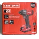 CRAFTSMAN CMCF800C1 V20 20V MAX Lithium-Ion 1/4-Inch Cordless Impact Driver Kit