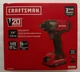 Craftsman V20 Lithium ION 1/4" Impact Driver Kit (CMCF800C2)