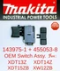 MAKITA 143975-1 OEM Switch Assy.  with F/R Lever for XDT13 XDT14 XDT15 XDT18ZB