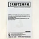Craftsman 20V Max 1/4&rdquo; Hex Impact Driver Owners Operators Manual CMCF800