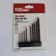 Hyper Tough 10 Pc DRILL BIT SET for Metal WOOD PLASTIC High-Speed Steel Preowned
