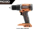 RIDGID R860010 18V Lithium-Ion Drill/Driver Tool Only