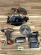 RIDGID R8655B 165mm Circular Saw R8701 Compact Drill 4 Ah Battery & Charger  W12