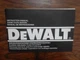 DeWalt DW952 Cordless Drill Manual only DW952 DW953 DW961 DW972 DW991 Instructio